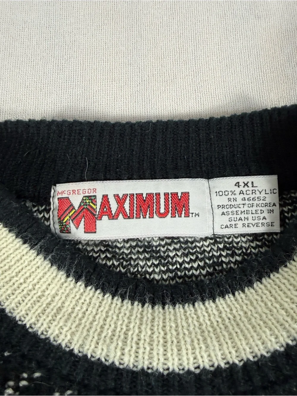 Vintage McGregor Maximum Geometric Crewneck Sweater